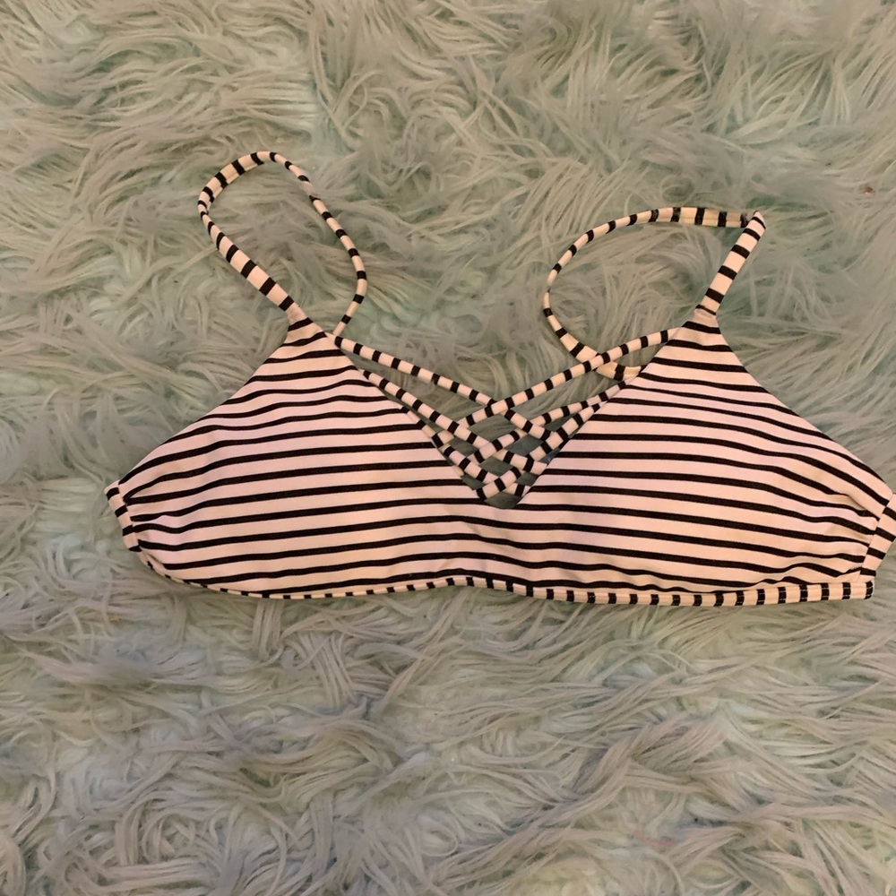 Hollister striped bikini top